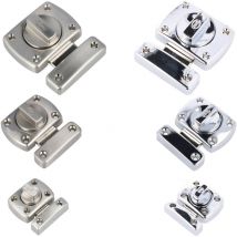 Amig - wc Toilette Schloss Türriegel Barrel Bolt Türschloss drehbar Chrom 40mm