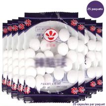500 Pièces de boule anti-insectes anti-mites prévenir boules à mites les mites désodorisation des toilettes protection des placards soins de jardinage