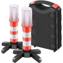 Clairage d'urgence pour voiture, 2 pièces, voyant d'avertissement de sécurité – Lumières stroboscopiques - WE