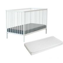 Lit bébé en bois avec matelas - Webaby