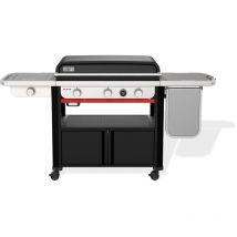 Plancha Weber Gaz Slate gpsb 76 cm Plaque Premium Avec Brûleur Latéral Noir Cod. 1500247