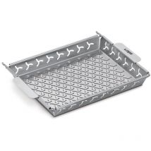 Weber - Panier à grillades surélevé 22x30x3 cm Système de cuisson surélevé avec panier et cadre de support en acier inoxydable