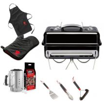 Weber WB1131004 Go-Anywhere Portable Charcoal BBQ Full Starter Set