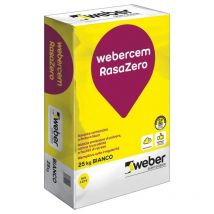Webercem rasazero rasante traspirante bianco sacco kg 25