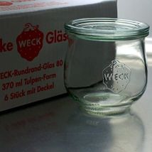 Tulpenform-Glas 370ml 6er Pack (109111) - Weck