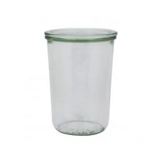 Bighouse It - Weck 6 vasos redondos de 0,75 l de cristal de 3/4 litros + tapa