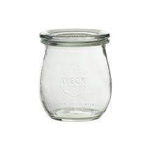 Weck - Conservas con tapa de cristal – Capacidad: 220 ml – Forma de Tulipán – 12 Unidades