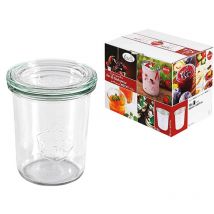 Rundrandglas Einkochwelt Vor-und Nachspeisen Sturz 160 ml 12er Karton mit Deckel 60mm