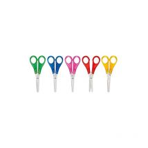 7372 ciseaux de bricolage ronds couleurs assorties sur carte sb - Wedo