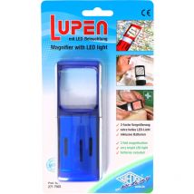 Wedo - Lupe 3-fach 4,7 X 11,8 X 1,4 Cm (b X H X T) Kunststoff Blau