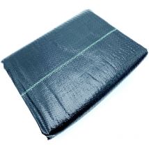 Weed Control Membrane Landscape Fabric for Gravel Driveway Path Flowerbed 2x6m (Pack of 1)