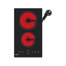 Wehimo - Domino Glaskeramikkochfeld 2 platten, 29.5cm,3000W, Einbaus Kochfelder Autark,9 Heizstufen,