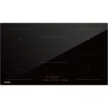 Wehimo - Piastra ad induzione 5 fouchi con Power Booster 8600W 90cm 9 Livelli di Potenza,Incassato, Controllo Tocco,Blocco bambini, Timer,