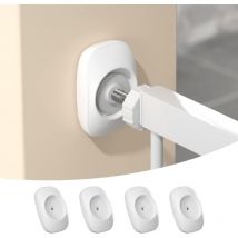 4 Stück Baby-Sicherheitstor-Wandschutz, kinder- und haustiersicherer Wandschutz für druckmontierte Tore, Türen, Wände (weiß)