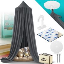 Kidiz - Dosel para habitación infantil Dosel para cama de bebé para dormitorio Incl. bolsa de almacenaje sin taladrar dobladillo aprox. 270cm
