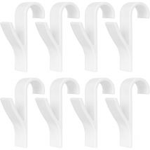 Weiß Handtuchhaken, Bademantel Haken, Rundheizkörper Haken, Flexibel Hängen Handtuchhaken, Extra Stark Badezimmer Haken, Handtuchhalter