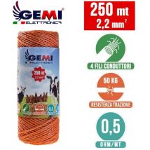 Weidezaunlitze Für Den Weidezaun 250 Mt 2,2 Mm² Litze Weidezaunseil Elektrozaun Für Pferde, Ponys, Rinder, Ziegen Gemi Elettronica