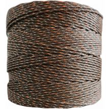 Weidezaunlitze Premium - braun/orange - 400 m, 9 Leiter