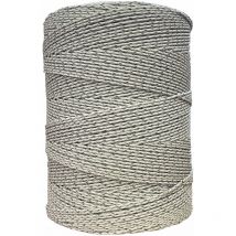 Weidezaunlitze Premium weiß/braun - 1000 m, 9 Leiter