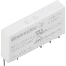 Weidmüller RSS113024F Relè ad innesto 24 v/dc 6 a 1 scambio 18 pz.