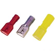 Weidmuller - Weidmüller 1491870000 Flachsteckhülse Steckbreite: 2.8 mm Steckdicke: 0.8 mm Vollisoliert Rot 100