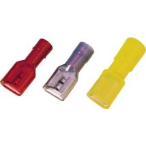 Weidmüller 1491940000 Presa piatta Larghezza spina: 6.3 mm Spessore spina: 0.8 mm 180 ° Completamente isolato Blu 100 p