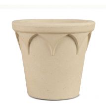 Yose Life Weiße Blumentopf Übertopf 100% Natürlichem Töpferton Mit Abflussloch Durchmesser 23 Cm