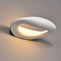 Kosilum - Weiße Design-LED-Wandleuchte mit abgerundeten Kurven - Melia