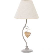 Fijalo - Weiße Metalltischlampe +92300 1x14 max40W Non ° 23x48cm, Basi