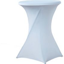 Weiße Tischdecke Werka Pro für runden Stehtisch ø80cm