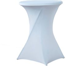 Weiße Tischdecke Werka Pro Für Runden Stehtisch Ø80cm