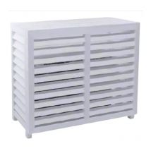 Weiße Verbundstoff-Klimaanlagenabdeckung, Außenmaße 1050x496x831mm.