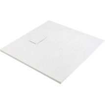 Weiße Duschtasse 80x80 Gaïa