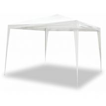 Abnehmbarer weißer Pavillon 3x3m + Tragetasche. Garten, Strand, Grundstück, Terrasse