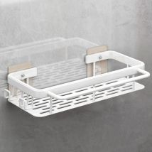 Linghhang - Weißer Küchenspülen-Organizer – kein Bohren – Halter für Küchenzubehör – Schwamm, Bürste/Seife – Spülbecken-Caddy mit Handtuchstange und