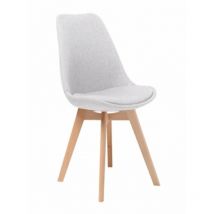 4x Stuhl weiß modernes Design Bürositzmöbel Stoff cm 54 x 48 x 84 h