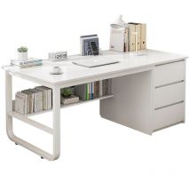 Weißes Computer-Schreibtisch mit 3 Regalen