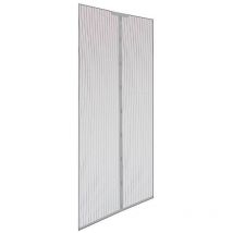 IRS - Weißes magnetisches Moskitonetz 140x240cm in 2 Einheiten à 70x240cm (inkl. Kleberolle und Montagewerkzeug)