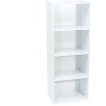 Werka Pro - Weißes Aufbewahrungsmöbel 4 Nischen (106 X 40 X 29 Cm)