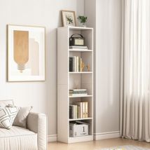 Weißes stehendes Bücherregal modern 182CM