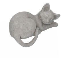 Graue Harzkatze 19x11,5h14,5 cm