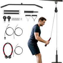 Weight Cable Pulley System for Home Gym with Universal Loading Pin