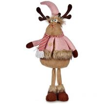 Rentier of Weihnachten rosa braun 24 x 63 x 27 cm