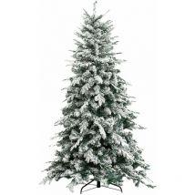 Verschneiter Weihnachtsbaum 'Alaska' aus pe Real Touch + Flockeffekt -210 cm