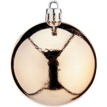 Weihnachtskugeln ø 6 cm 24 champagner pvc Einheiten