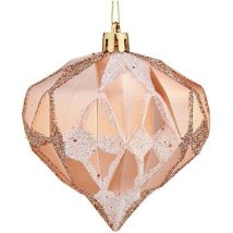 Kugeln De Weihnachten Diamant Ø 8 Cm 6 Stück Kupfer Kunststoff