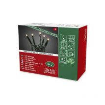 6351-120 Micro led Lichterkette / für Innen (IP20) / 24V Innentrafo / 20 warm weiße Dioden / dunkelgrünes Kabel - Konstsmide