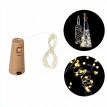 LED-Weihnachtsbeleuchtung mit Kappe 20 Kaltweiß Microled IP20. a Batterien 3 LR44 (falls enthalten)