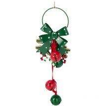 Weihnachtsdeko mit Metallglocken – 29 cm – Strapazierfähiges Metall – Ideal für Türen, Fenster, Weihnachtsbaum