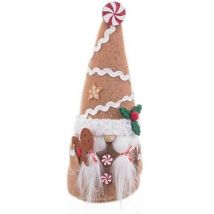 Weihnachtsdekoration - Bigbuy Weihnachten - Mehrfarbig - Stoff - Beige - 8 X 6 X 19,5 Cm